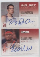 2008 Skybox Sig Set Signatures 2/25 Ryan Anderson Sean Williams #SS-AW Auto 0b9