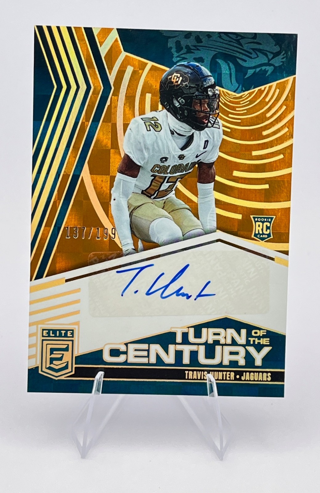 TRAVIS HUNTER - 2025 Elite Turn of the Century Rookie Autograph #/199 - RC Auto