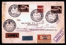 DR WHO 1937 CZECHOSLOVAKIA FIRST FLIGHT PRAGUE TO BRATISLAVA R15158