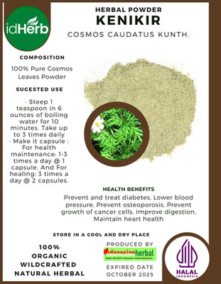 [idHerb] 50-500 Gramm Pulver Ulam Raja Wild Cosmos Caudatus Kunth WildCrafted