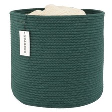 Cotton Rope Basket For Girls Boys Kids 16  X14  Baby Laundry Basket Nursery Bi...