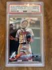 2018 Topps Chrome Ronald Acuna Jr Update PSA 10 #HMT25 RC Rookie Card