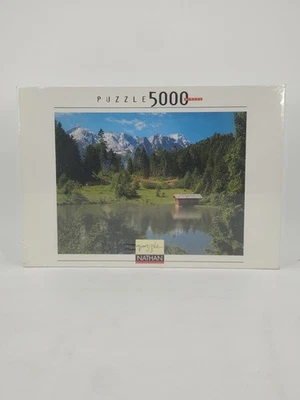 New, Nathan, Chalet By The Lake, 5000 Piece Puzzle - Photo 1/4