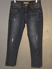 Democracy Jeans Women's Size 6 Blue AB Technology Skinny Stretch Denim Dark Wash