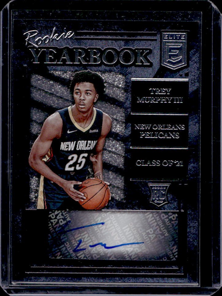 2021-22 Donruss Elite Trey Murphy III Rookie Yearbook Auto RC #RY-TMU Pelicans
