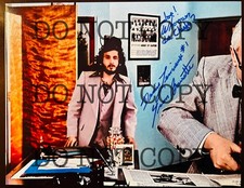 Yvon Barrette Signed Charlestown Chiefs Slap Shot Hockey 11x14 Denis Lemieux #1