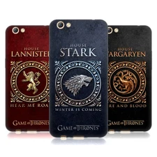OFFICIAL HBO GAME OF THRONES METALLIC SIGILS SOFT GEL CASE FOR OPPO PHONES