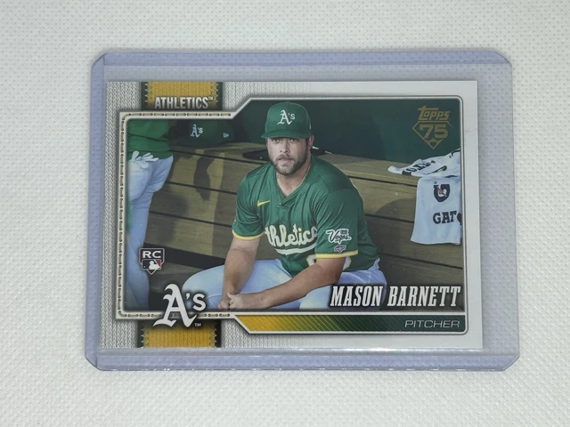2026 Topps Series 1 Mason Barnett Golden Mirror RC SSP #273 A’s