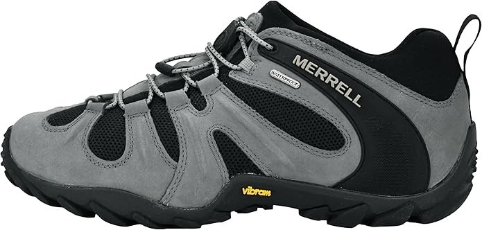 Scarpa da trekking Merrell uomo Chameleon Cham 8 elasticizzata impermeabile scamosciata antracite 7