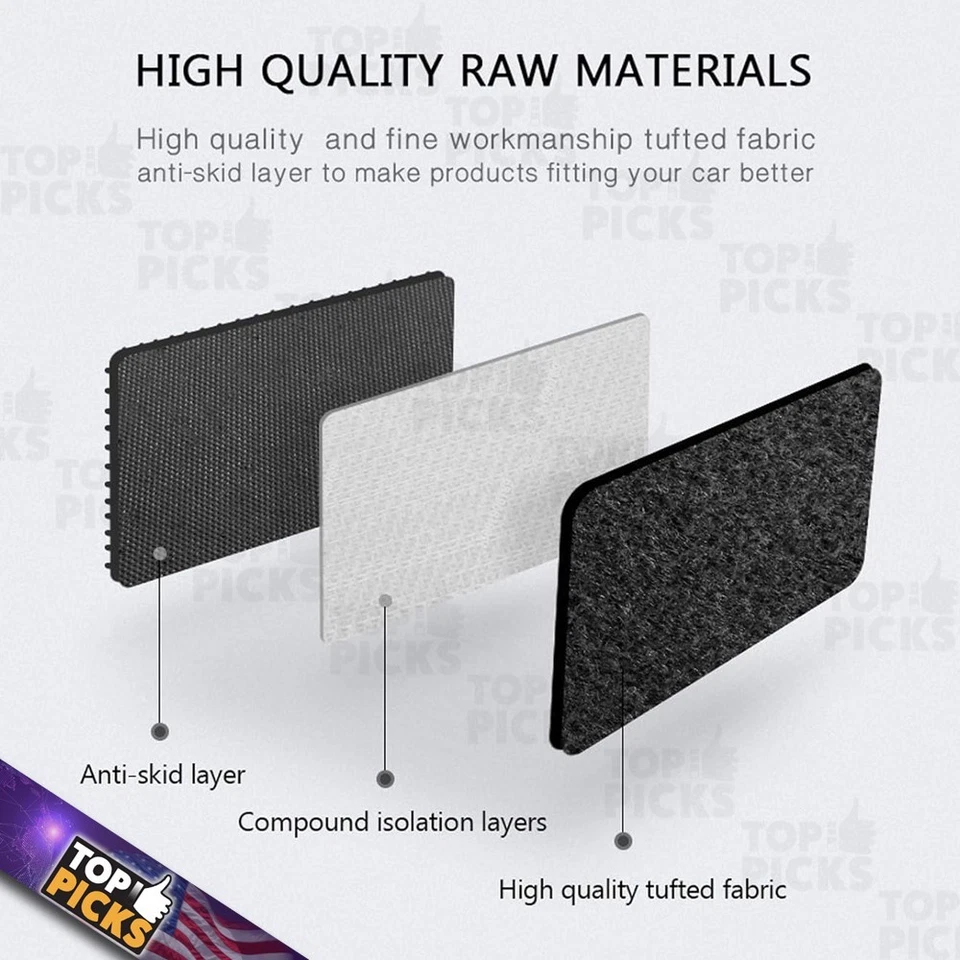 Juego completo de 4 alfombrillas alfombras negras delanteras y traseras para 08-15 Scion xB Foto 3 de 4