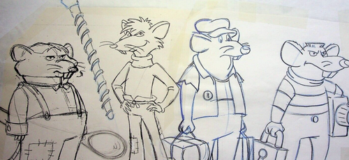 Die Landmaus und die Stadtmaus Abenteuer Produktion Requisite Modell Bleistift Cel - Bild 2 von 2