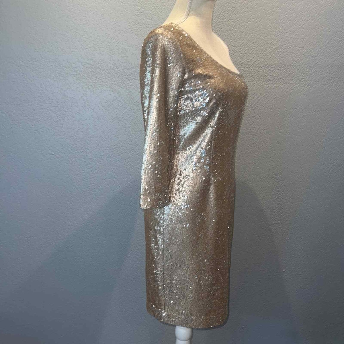 bb dakota gold sequin dress Marfil 9JB7 Black/Gold Mother of the Bride Dress – Sean Rayment main image 0