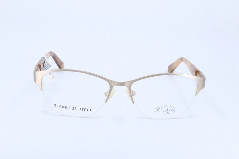 Gafas Catherine Deneuve CD0409 doradas ojo de gato para mujer semi sin montura 52-16-135 Foto 2 de 4