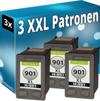 Set 3X Drucker Patronen FüR Hp 901 Xl Officejet J4500 J4524 J4535 J4540 J4550