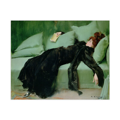 Decadent Young Woman After The Dance art print (unframed) by Ramon Casas