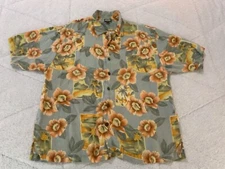 Tommy Bahama 100% Linen Hawaiian Button Shirt ~ Size XL