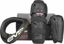 EVS Youth Slam Combo w/ Option Knee and Elbow Pads, R2 Race Collar Mini