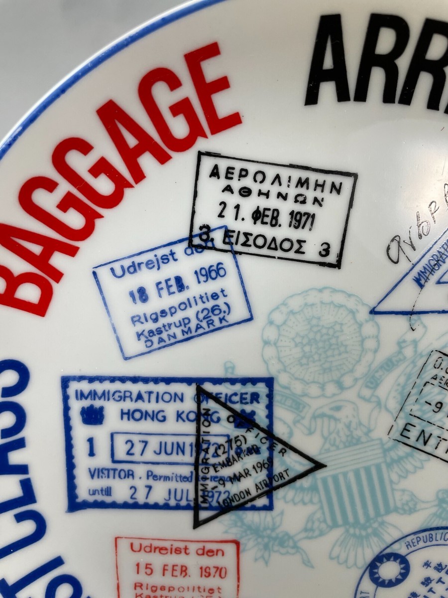 Passport Exclusive Design Plate By The Shafford Co. Japan 8