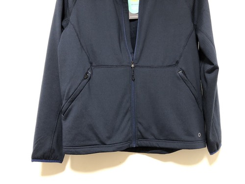 M&S Goodmove Hooded Jacket Reflective Trim Moisture Wicking Medium £45 Navy - Picture 2 of 16