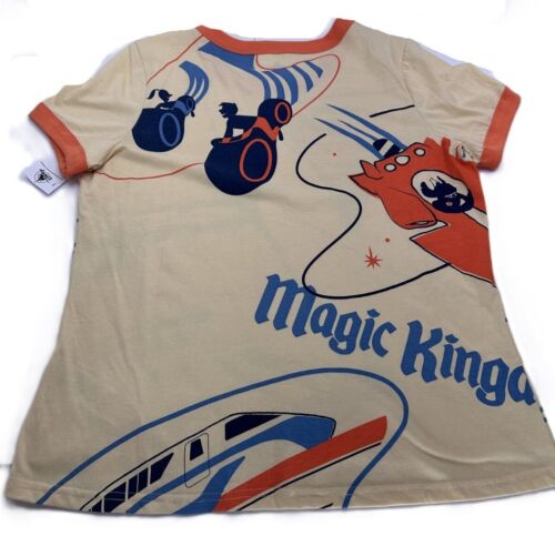 Disney Parks 2024 Tomorrowland Damen-T-Shirt Magic Kingdom Space Mountain Tron - Bild 2 von 2