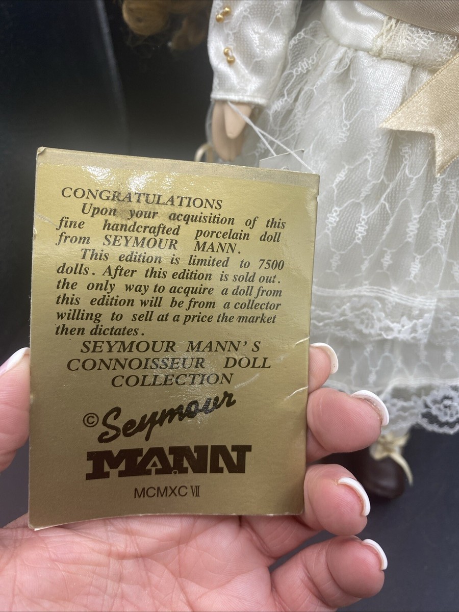 コレクターズドール Vtg 1991 Seymour Mann Connisseur Collection Porcelain Doll