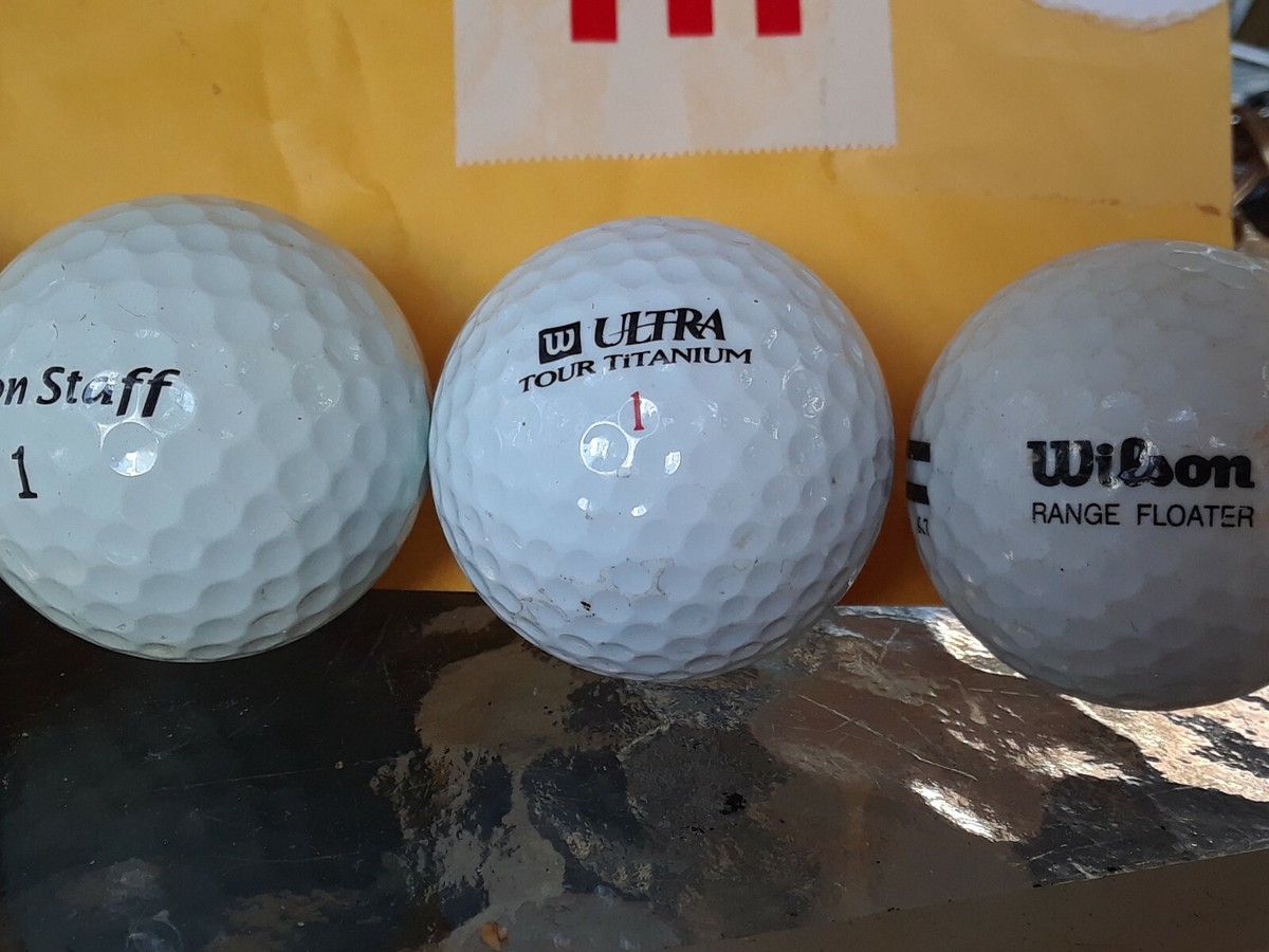 Wilson ゴルフボール 3個セット Wilson- 3 Golf Balls & 1 Range Floater | eBay