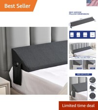Multi-Size Adjustable Wedge Pillow - King Bed Gap Filler for Essential Storage