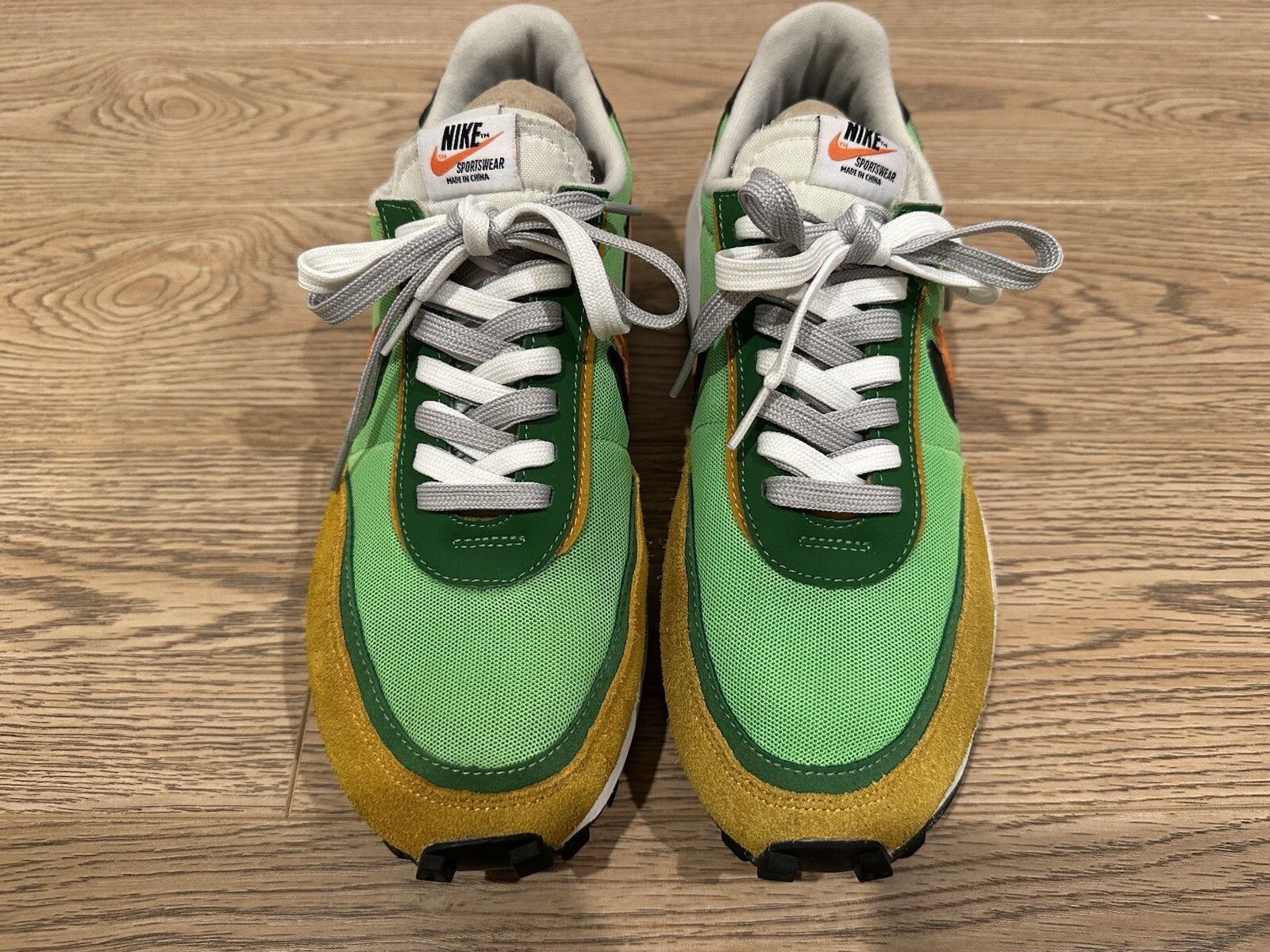 SACAI X NIKE Nike Sacai x LDWaffle Green Gusto taglia 9 5 uomo arancione giallo 2019 BV0073 300