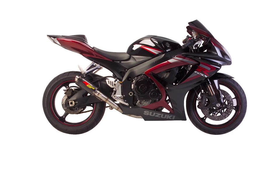 GSXR600 GSXR750 MGP 2006-2007 escape de fibra de carbono deslizable Hotbodies carreras Foto 3 de 3