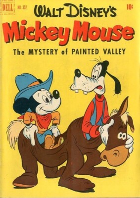 Four Color # 352 VERY GOOD FINE Oct. 1951 Mickey Mouse The Mystery
