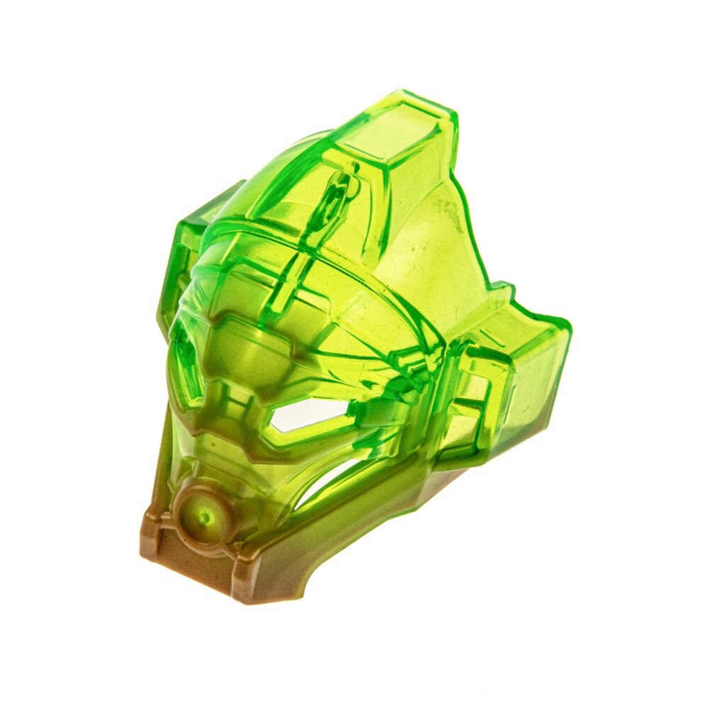 1x LEGO Bionicle Figurine Mask Of Jungle Perl Gold Transp Green Kanohi 19061pb01