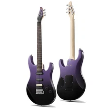 Donner DMT-66 39" Electric Guitar Purplish Black Solid Body HSS Pickup + Gig Bag