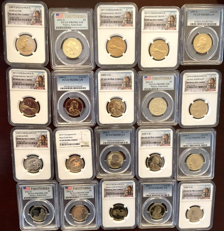 US Dollar $1 PCGS or NGC Graded PROOF COIN PR69 Multi Dates Mint Label 1 Coin🏆