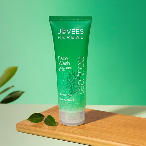 Jovees Herbal Tea Tree Oil Control Face Wash 120ml free shipping world wide - Picture 3 of 8