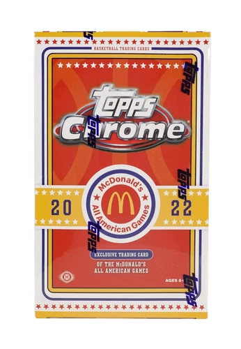 2022 Topps McDonald's All American Chrome Basketball Hobby Box 20 Packs per Box