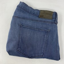 Paige Federal Men's 38 Stretch Dark Wash Blue Denim 5 Pocket Straight Leg Jeans