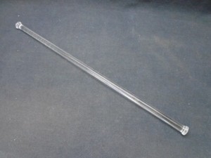 Laboratory Glass 12” Polished Stir Shaft Rod Nailhead Style Both Ends 8mm OD