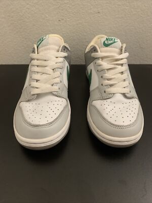 VTG NIKE DUNK LOW 624044-131 GREEN WHITE GREY NATURAL SIZE 6.5