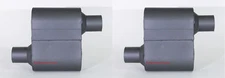 Pair of Single Chamber Performance Race Muffler FULL BOAR O/O - 2.25" - FB430