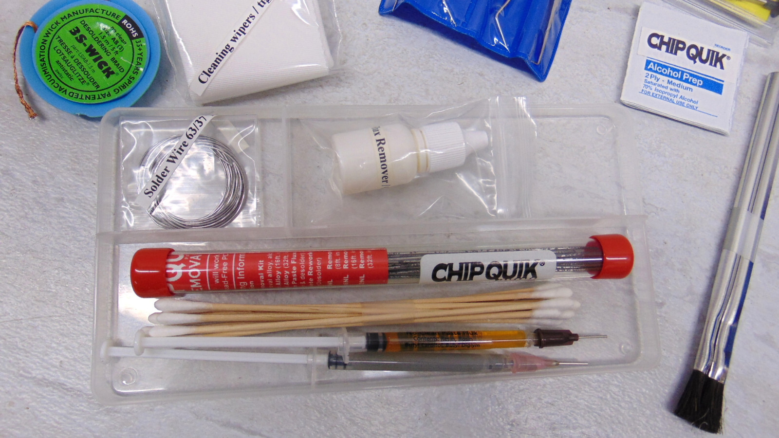 Chip Quik SMD 2000 Solder Desolder Rework KIT W/ Tools, SMD 4.5 Flux