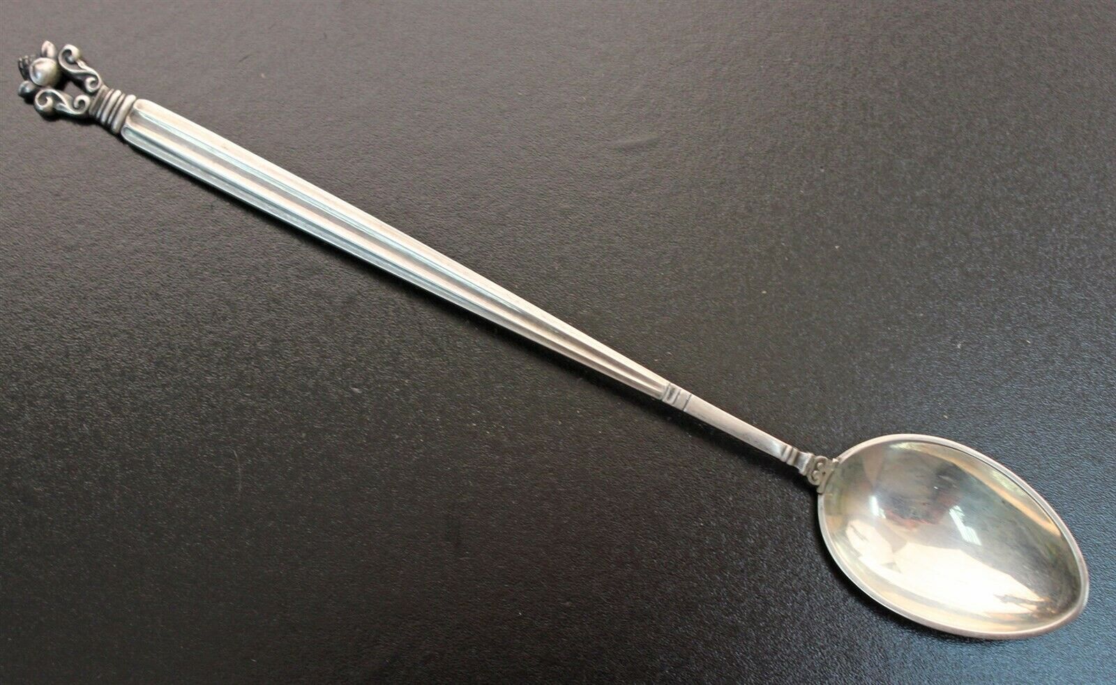 Georg Jensen Sterling Acorn Iced Tea Spoons 