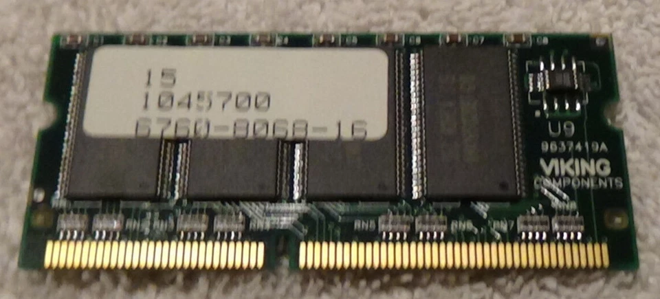 Módulo de memoria Transcend 64 MB MOD.N TS64MFUJ635 FUJISTU LIFE BOOK Foto 4 de 4