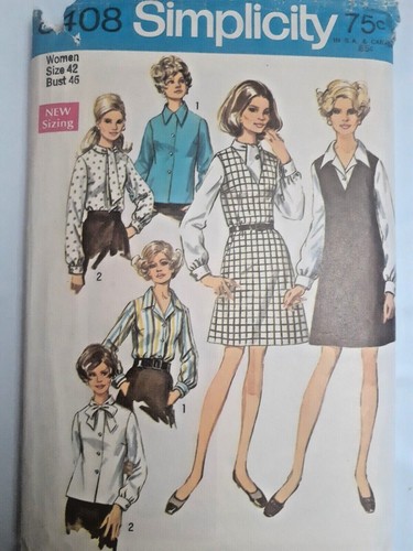 Jumper Dress Blouse 42 22 Simplicity 