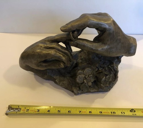 VTG DAVID FISHER SCULPTURE- The Ring Austin Productions Wedding Life Size Hands - 第 13/14 張圖片