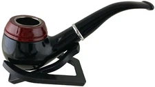 Durable Smoking Pipe Tobacco Cigarettes Cigar Pipes Enchase Gift W/ Stand