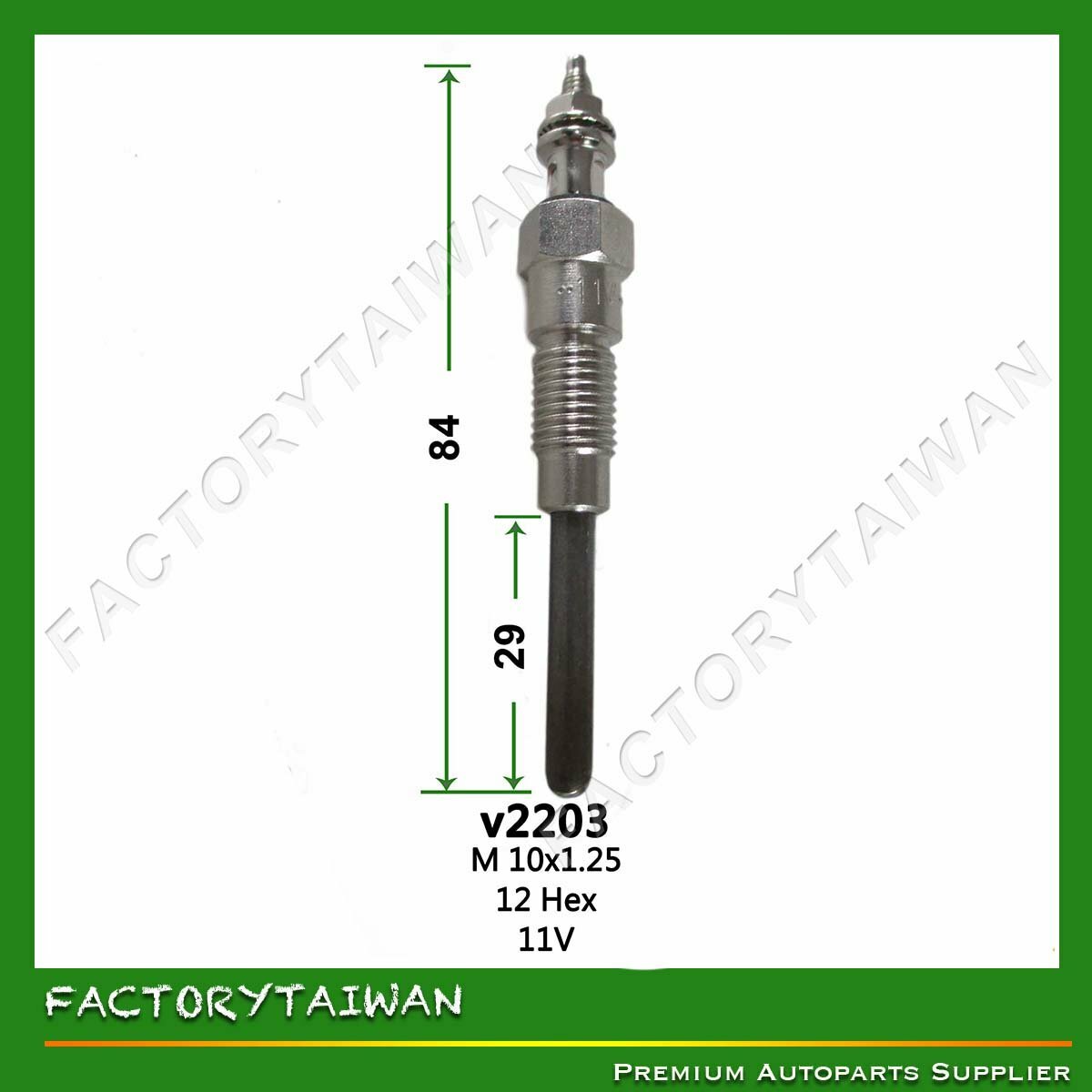 Glow Plug for Kubota V2203 eBay