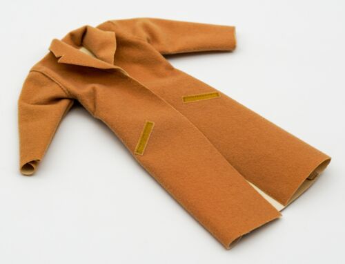 Vintage Barbie Ken MOD Camel Brown Rain Trench Coat Retro Hong Kong 1960's - Picture 2 of 7