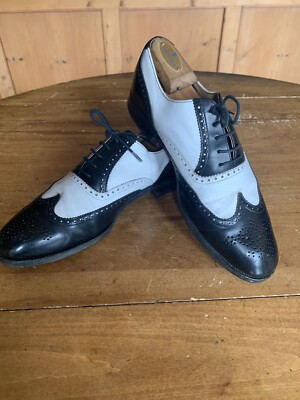 Alfred Sargent made in England black and tan spectators Alfred Sargent Black White Spectators Crafted In England 10  main image 4