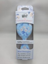 Wet Brush x LoveShackFancy Mini Detangling Hair Brush Everblooming Rosettes Blue