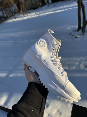 Converse Run Star Hike Hi Tripe White Men display picture 3